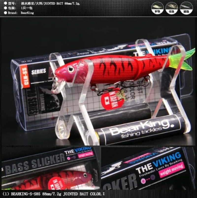 Brand 1PC AS-S85 Hard Fishing Lures Minnow 9Cm 7.2G Artificial Baits Deep Diving Wobblers Fishing Tackles