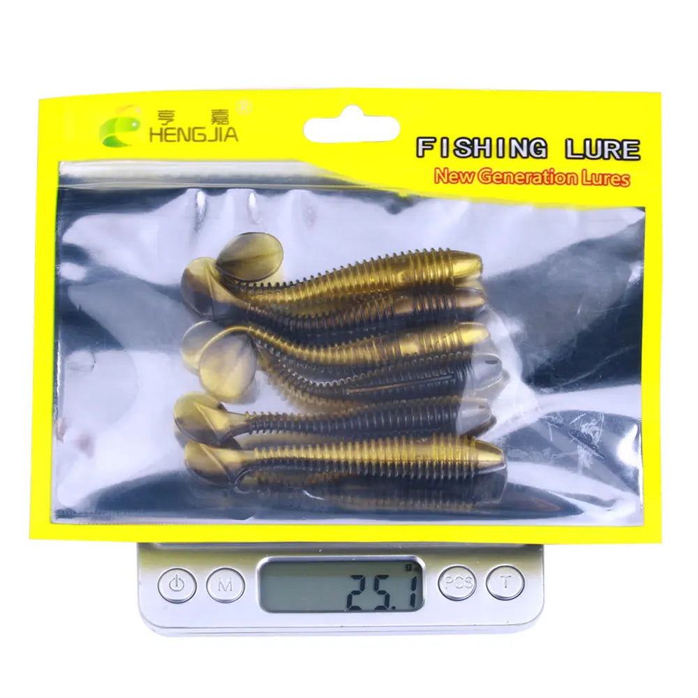 Rubber Spinning Baits False Bait Perch Baits Silicone Lures for Fishing Artificial Swimbaits for Bass Carp Tackle