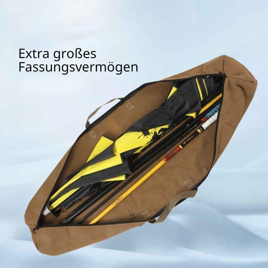 Fishing Angeltasche Rutentasche,Tragbar Angelruten-Tasche, Angelruten-Schutztasche,Rutenfutteral Angelkoffer Angelrutentaschen Mit Reißverschluss