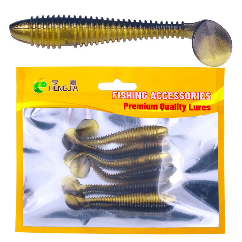 Rubber Spinning Baits False Bait Perch Baits Silicone Lures for Fishing Artificial Swimbaits for Bass Carp Tackle