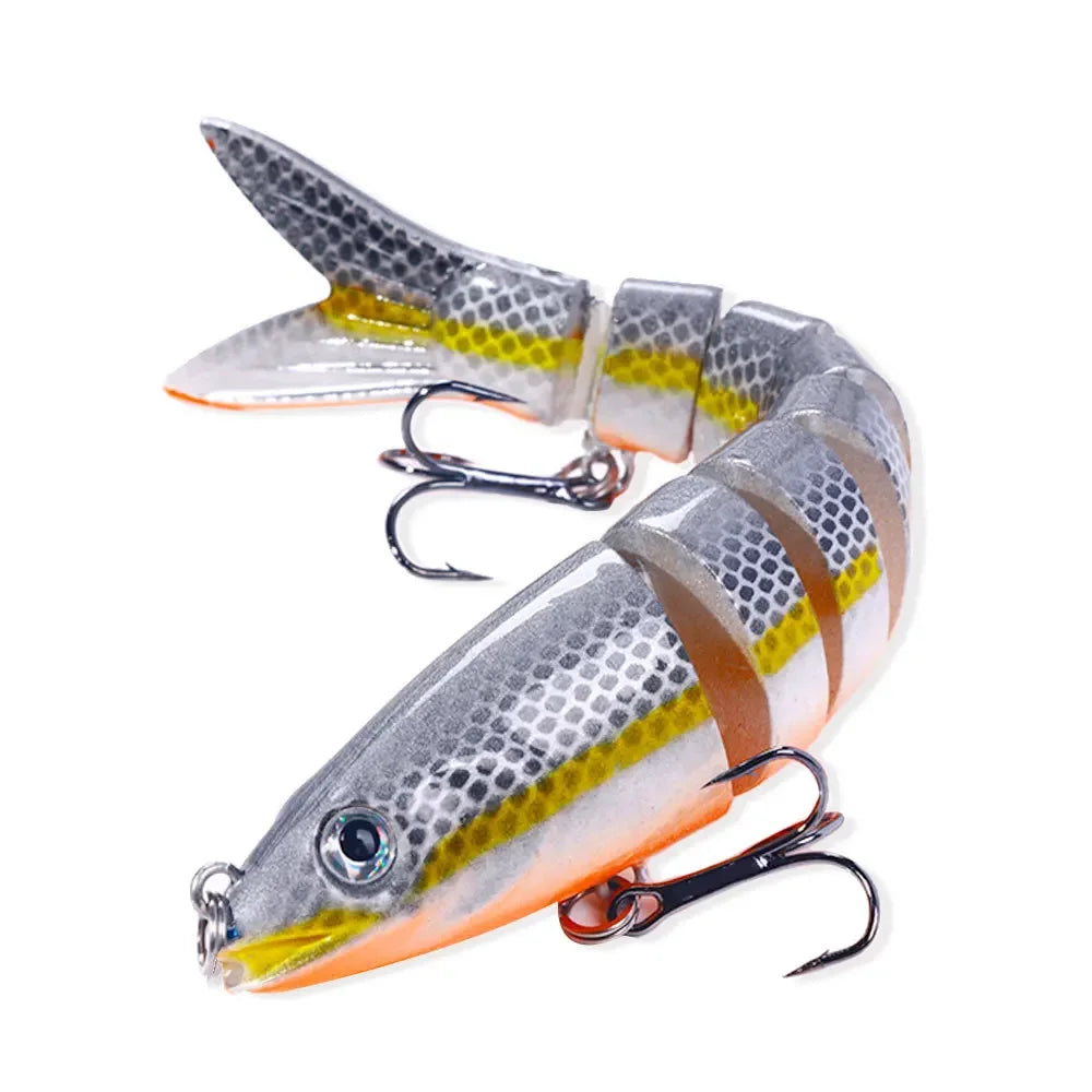 13.4Cm 18G Wobblers Pike Fishing Lures Artificial Multi Jointed Sections Artificial Hard Bait Trolling Pike Carp Fishing Tools