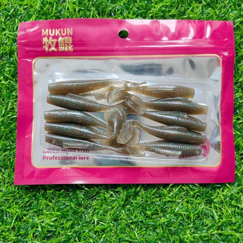 10Pcstpr Soft Bait 65Mm 2.65G 55Mm 1.65G Soft Paddle Tail Swimbait Fishing Lures Artificial Silicone Bait Wobblers Soft Lures
