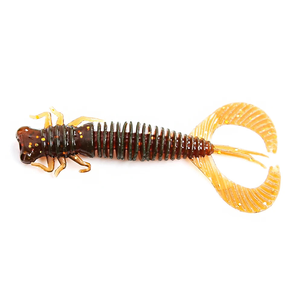 Larva Soft Fishing Lures Artificial Lures Silicone Wobblers for Pike Swimbait Jigging Plastic Baits Worm