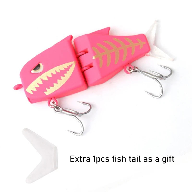 1PCS 6Cm 11G Swimbaits Fishing Lures 2 Joints 3D Printed Bionic Bait Hard Crankbaits for Bass Trout Pike Fishing Accessories