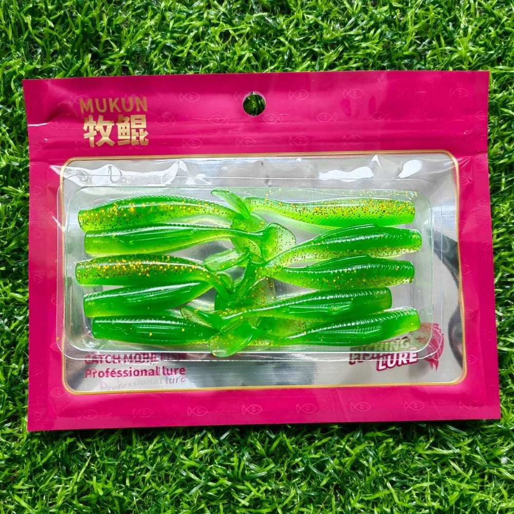 10Pcstpr Soft Bait 65Mm 2.65G 55Mm 1.65G Soft Paddle Tail Swimbait Fishing Lures Artificial Silicone Bait Wobblers Soft Lures