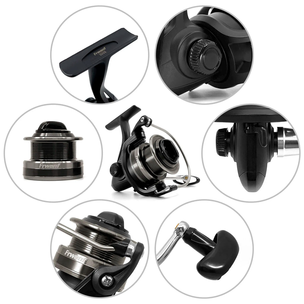 5.0:1 Spinning Fishing Reel Shallow Spool Max Drag 10Kg 8BB Bass Pike Fishing for Carp Fishing Wheel Salt Water Fishing Reel