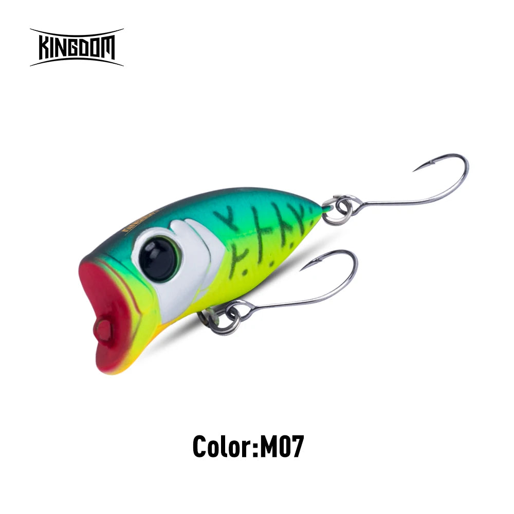 Micro Popper Topwater Fishing Lures 2.4G 35Mm Z-Action Hard Bait High Quality Floating Minnow Single Hook for Bass Pike