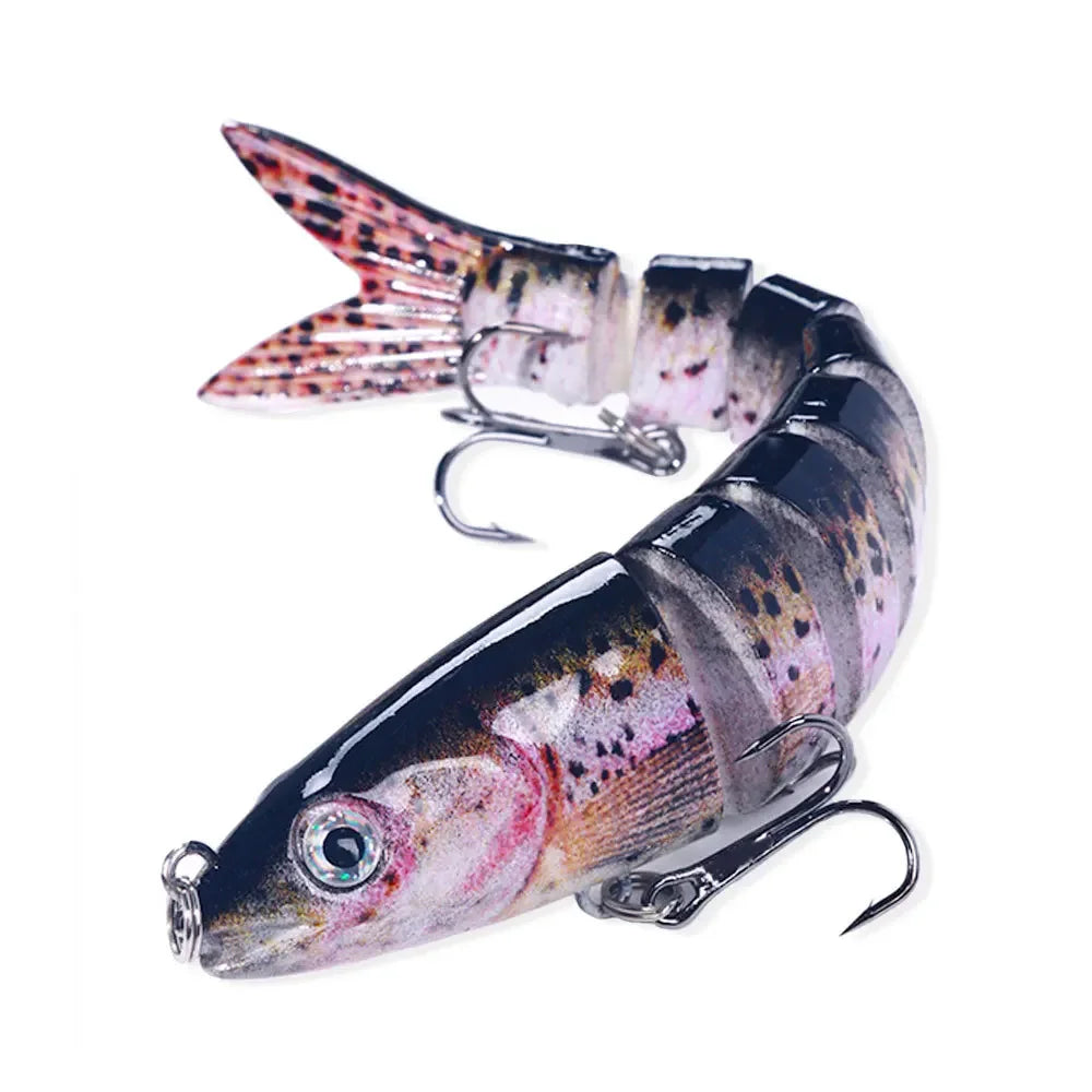 13.4Cm 18G Wobblers Pike Fishing Lures Artificial Multi Jointed Sections Artificial Hard Bait Trolling Pike Carp Fishing Tools