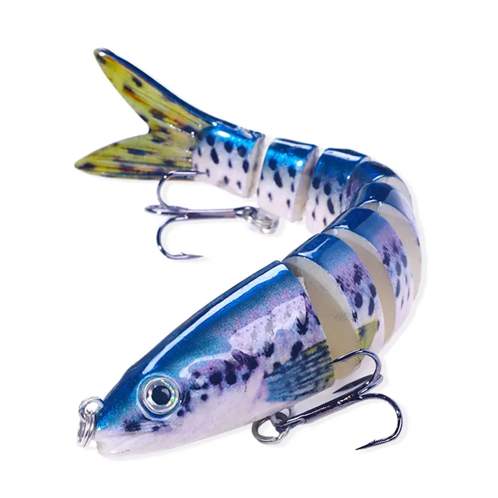 13.4Cm 18G Wobblers Pike Fishing Lures Artificial Multi Jointed Sections Artificial Hard Bait Trolling Pike Carp Fishing Tools