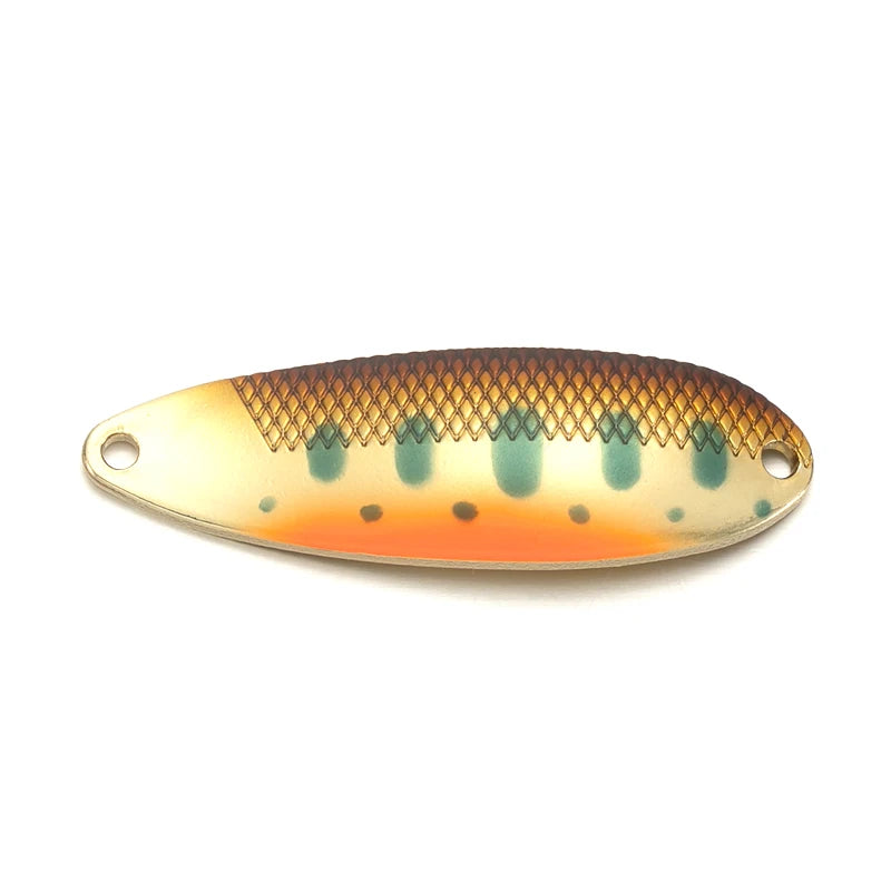 D-S LINE SPOON 6.5G 45Mm Trout Bait Stream Lures Copper Metal Fishing Lures for Trout Pike Perch Salmon