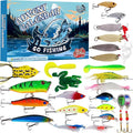 Fishing Tackle Advent Calendar Fishing Lures Set Fishing Gear Countdown Calendar Adults Kids Men Women Christmas Fish Bait Gifts