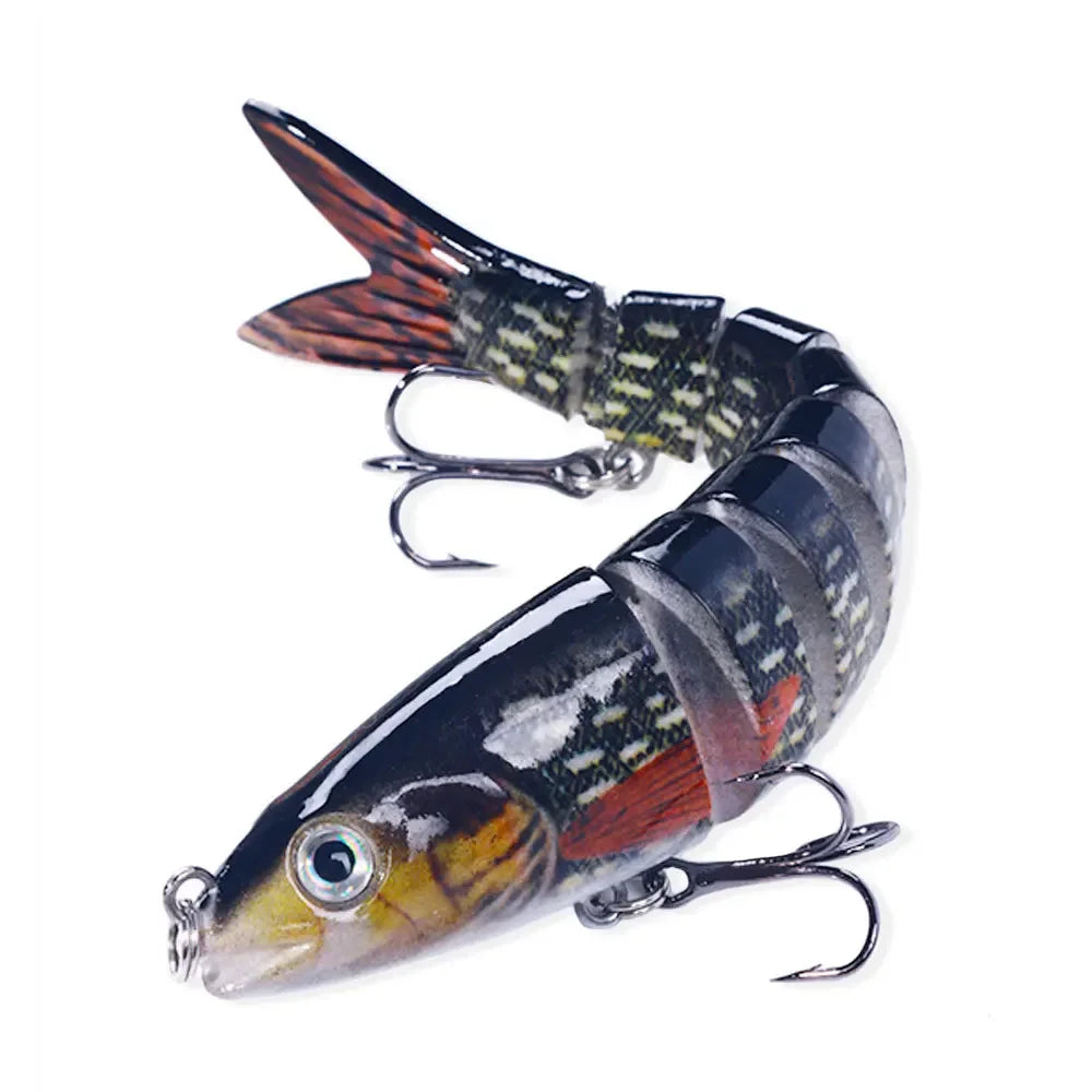 13.4Cm 18G Wobblers Pike Fishing Lures Artificial Multi Jointed Sections Artificial Hard Bait Trolling Pike Carp Fishing Tools