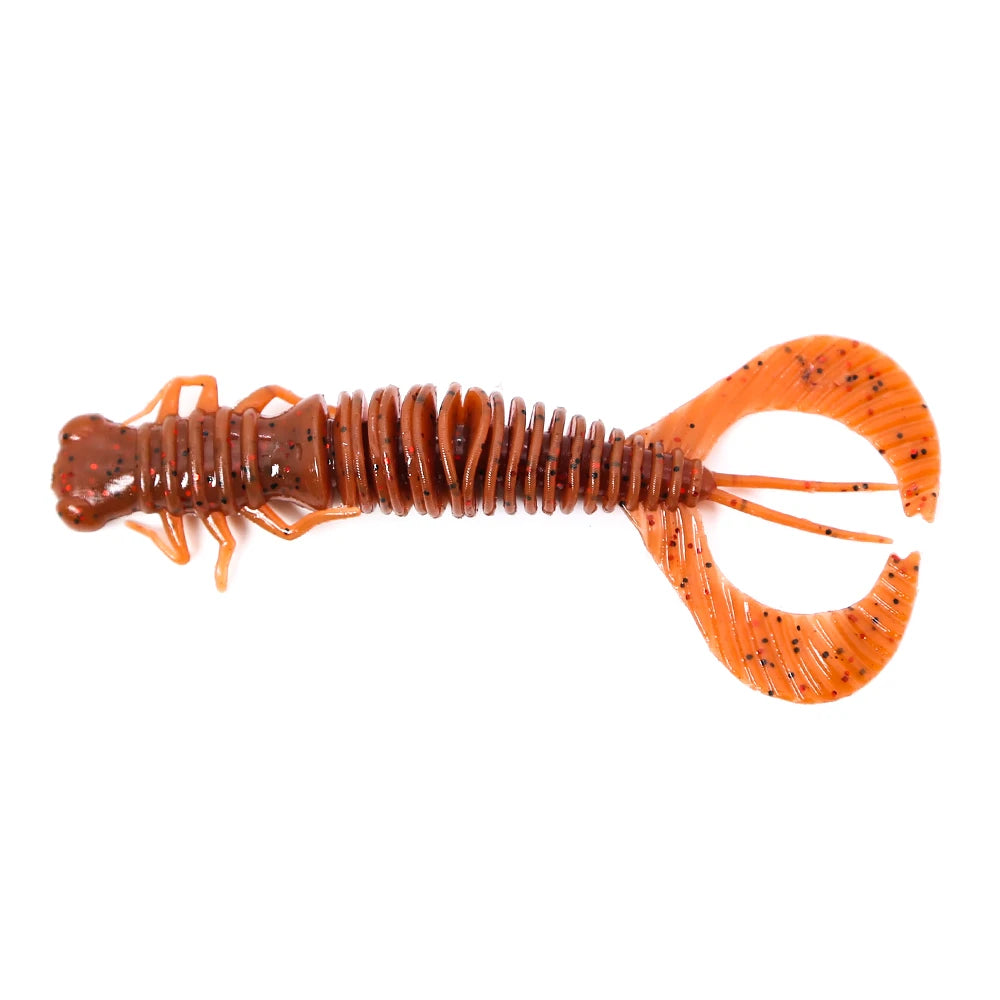 Larva Soft Fishing Lures Artificial Lures Silicone Wobblers for Pike Swimbait Jigging Plastic Baits Worm