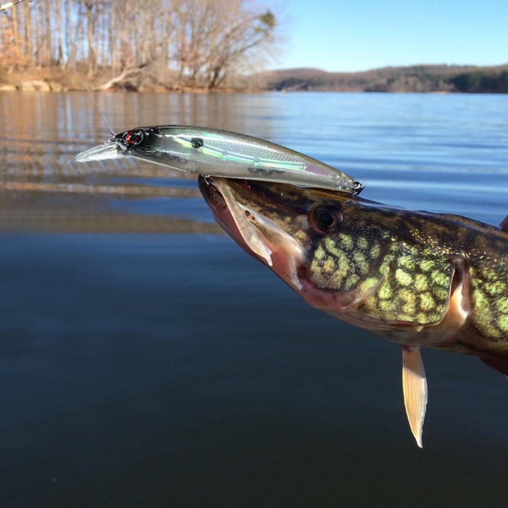 Sougayilang Minnow Fishing Lures Crankbaits Set Fishing Hard Baits Swimbaits Boat Topwater Lures for Trout Bass Perch Fishing