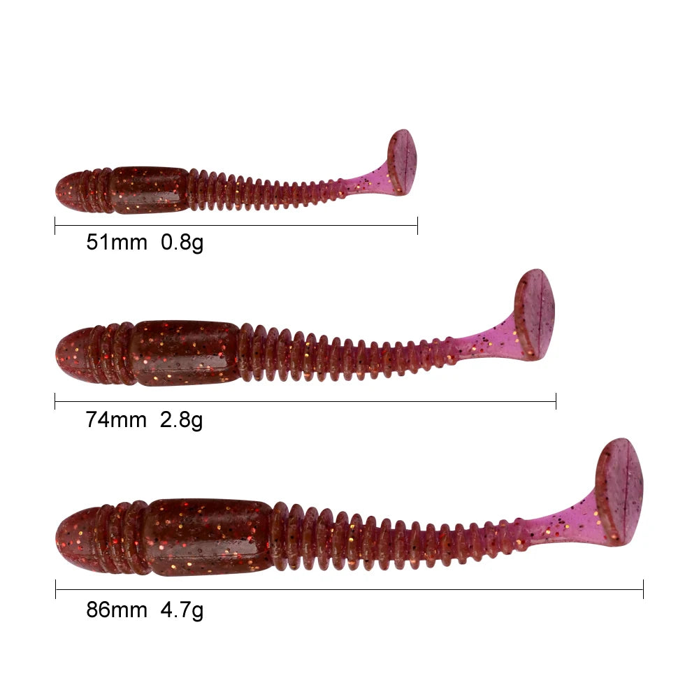 New Fishing Soft Lures Silicone Bait 5.5Cm 7.5Cm 8.5 Goods for Fishing Sea Fishing Pva Swimbait Wobblers Artificial Tackle