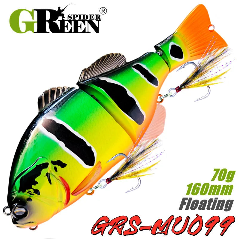160Mm/70G Swimbaits Shad Glider Swimbait Fishing Lures Hard Body Floating Jointed Bass Pike Fishing Bait