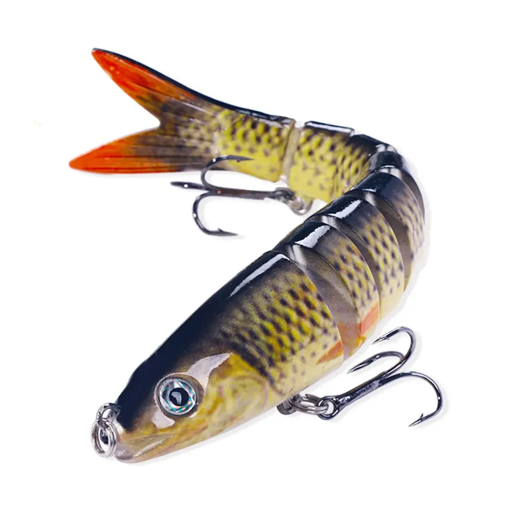 13.4Cm 18G Wobblers Pike Fishing Lures Artificial Multi Jointed Sections Artificial Hard Bait Trolling Pike Carp Fishing Tools