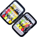 20Pcs Fly Fishing Lures, Realistic Outdoor Fishing Lures with Hooks, Salmon Bass Trout Grayling Panfish, for Lake Stream Reservoir Pond