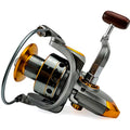 Metal Spool Spinning Fishing Reel 1000-7000 Series Fishing Wheel Drag Systerm 10Kg Fishing Tackle Saltwater Freshwater Fishing