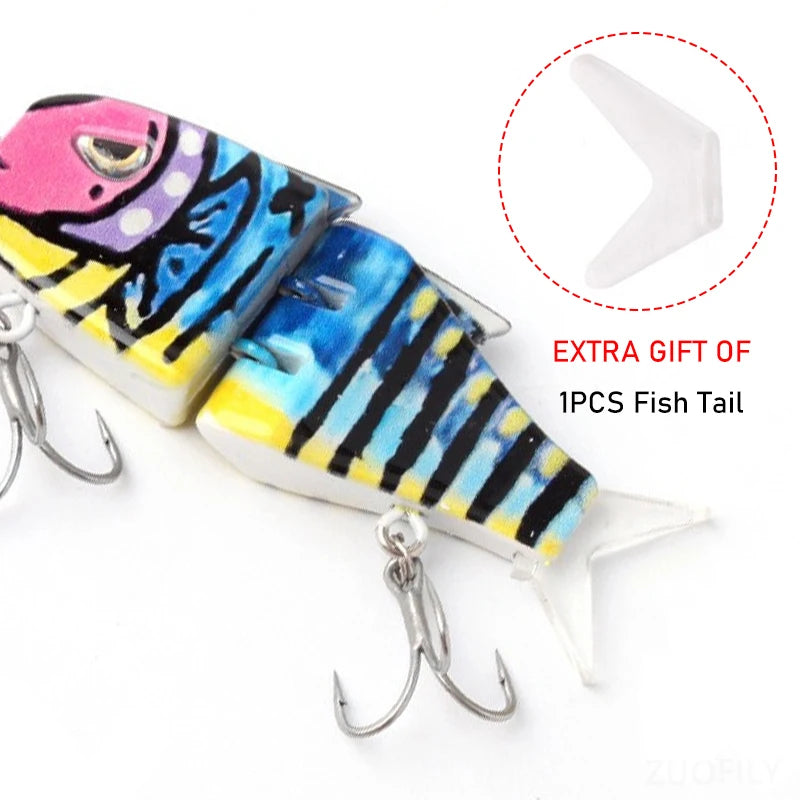 1PCS 6Cm 11G Swimbaits Fishing Lures 2 Joints 3D Printed Bionic Bait Hard Crankbaits for Bass Trout Pike Fishing Accessories