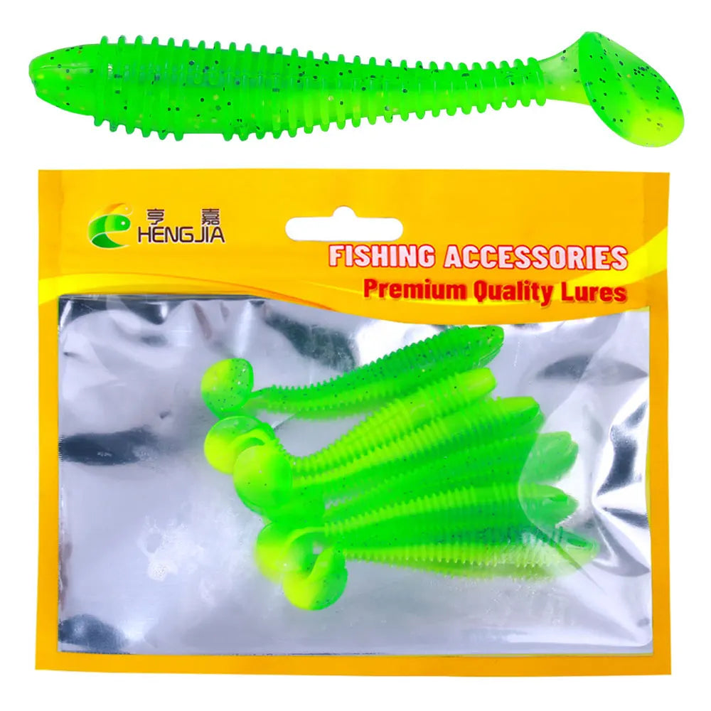 Rubber Spinning Baits False Bait Perch Baits Silicone Lures for Fishing Artificial Swimbaits for Bass Carp Tackle